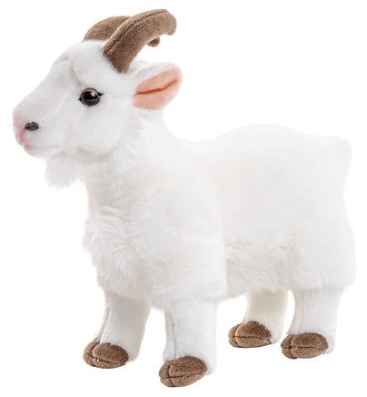 Uni Toys - White mountain goat - 29 cm (length) - cuddly/plush toy - Guzzgoggs