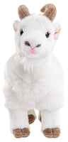 Uni Toys - White mountain goat - 29 cm (length) - cuddly/plush toy - Guzzgoggs
