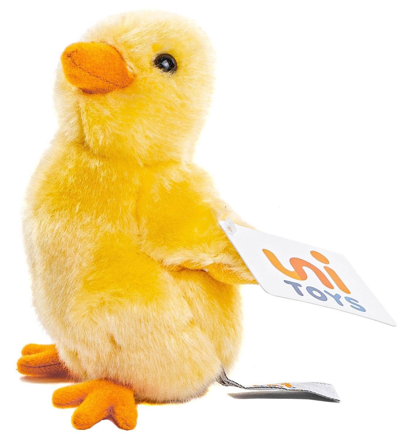 Uni Toys - Yellow chick - 13 cm (height) - cuddly/plush toy - Guzzgoggs