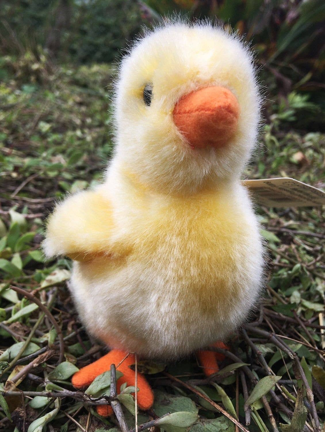 Uni Toys - Yellow chick - 13 cm (height) - cuddly/plush toy - Guzzgoggs