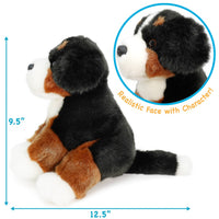 VIAHART Bastien The Bernese Mountain Dog 12.5 Inch Plush - Guzzgoggs
