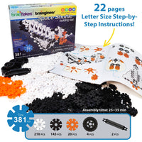 VIAHART Brain Flakes Space Shuttle Building Set & Instruction Book - Guzzgoggs