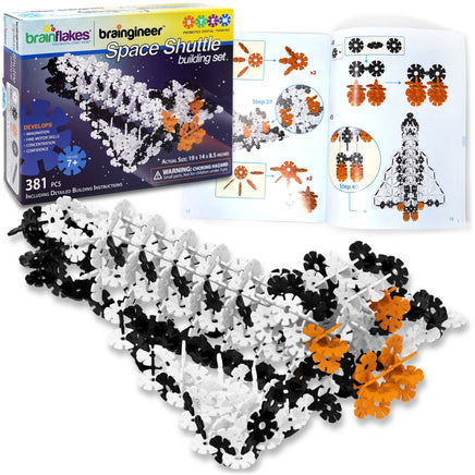 VIAHART Brain Flakes Space Shuttle Building Set & Instruction Book - Guzzgoggs