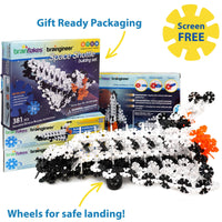 VIAHART Brain Flakes Space Shuttle Building Set & Instruction Book - Guzzgoggs