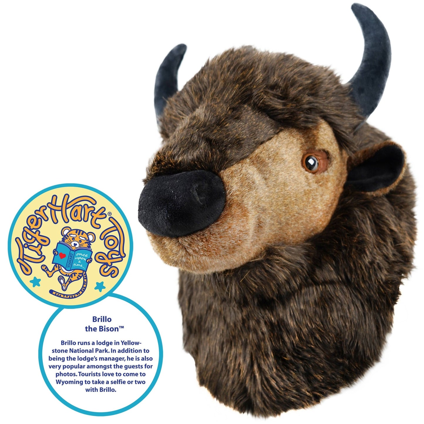 VIAHART Brillo the Bison 17 Inch Stuffed Animal Plush - Guzzgoggs
