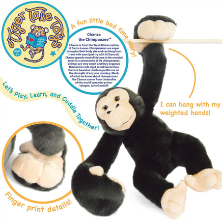 VIAHART Chance the Chimpanzee Stuffed Animal Plush - Guzzgoggs
