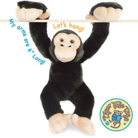 VIAHART Chance the Chimpanzee Stuffed Animal Plush - Guzzgoggs