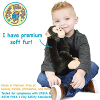 VIAHART Chance the Chimpanzee Stuffed Animal Plush - Guzzgoggs