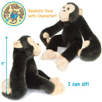 VIAHART Chance the Chimpanzee Stuffed Animal Plush - Guzzgoggs