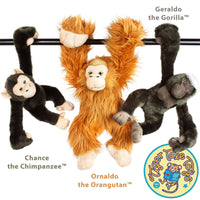VIAHART Chance the Chimpanzee Stuffed Animal Plush - Guzzgoggs
