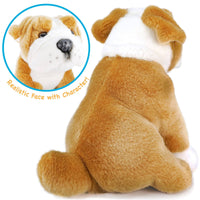 VIAHART Egan the English Bulldog 9 Inch Stuffed Animal Plush - Guzzgoggs