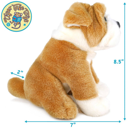 VIAHART Egan the English Bulldog 9 Inch Stuffed Animal Plush - Guzzgoggs