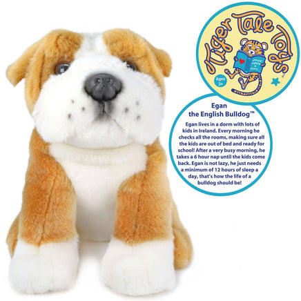 VIAHART Egan the English Bulldog 9 Inch Stuffed Animal Plush - Guzzgoggs