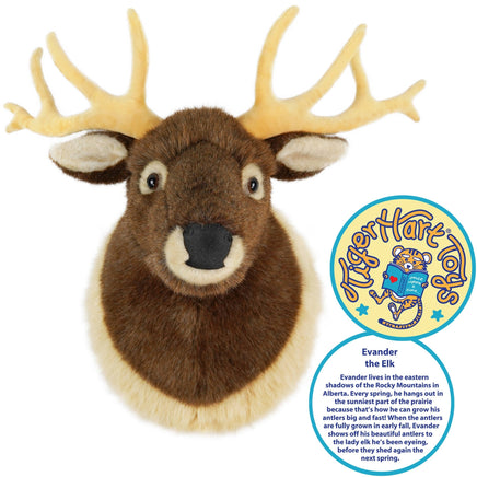 VIAHART Evander the Elk Head 25 Inch Stuffed Animal Plush - Guzzgoggs