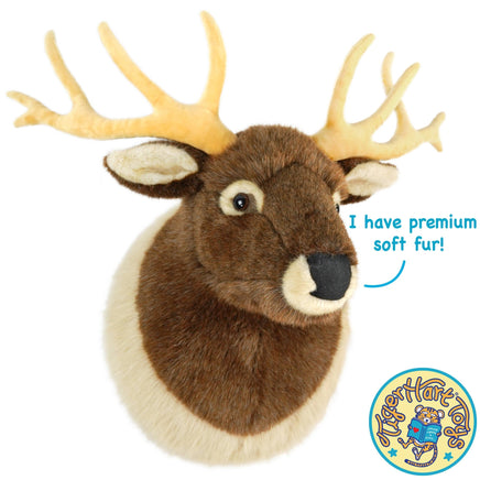 VIAHART Evander the Elk Head 25 Inch Stuffed Animal Plush - Guzzgoggs