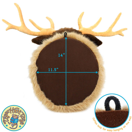 VIAHART Evander the Elk Head 25 Inch Stuffed Animal Plush - Guzzgoggs