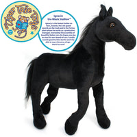 VIAHART Ignacio The Black Stallion 18 Inch Stuffed Animal Plush - Guzzgoggs