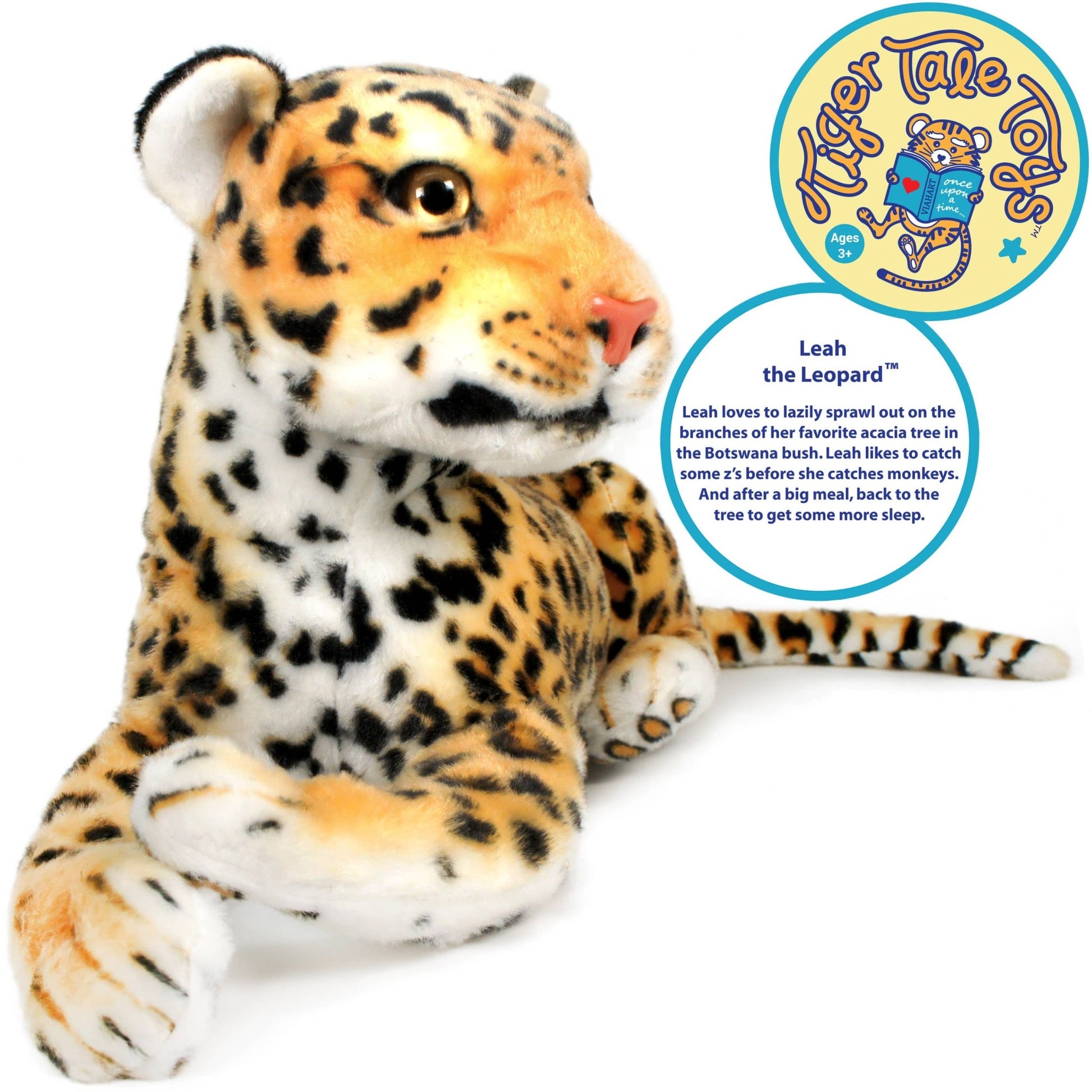 VIAHART Leah The Leopard 20 Inch Stuffed Animal Plush - Guzzgoggs