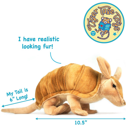 VIAHART Mike The Armadillo 11 Inch Stuffed Animal Plush - Guzzgoggs