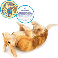 VIAHART Mike The Armadillo 11 Inch Stuffed Animal Plush - Guzzgoggs