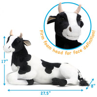 VIAHART Milhouse The Cow 27 Inch Stuffed Animal Plush - Guzzgoggs