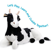 VIAHART Milhouse The Cow 27 Inch Stuffed Animal Plush - Guzzgoggs