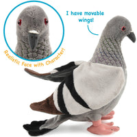 VIAHART Pepper The Pigeon 8.5 Inch Stuffed Animal Plush Bird - Guzzgoggs
