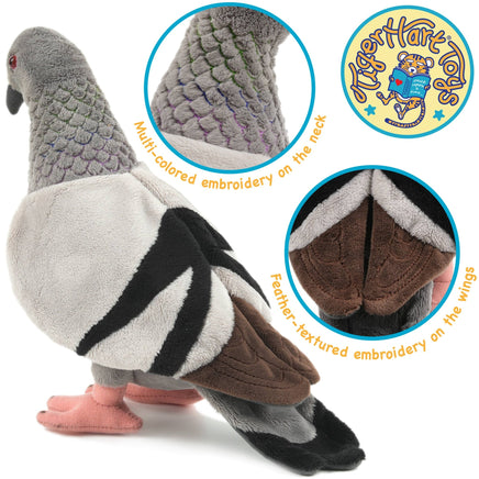 VIAHART Pepper The Pigeon 8.5 Inch Stuffed Animal Plush Bird - Guzzgoggs
