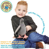 VIAHART Pepper The Pigeon 8.5 Inch Stuffed Animal Plush Bird - Guzzgoggs