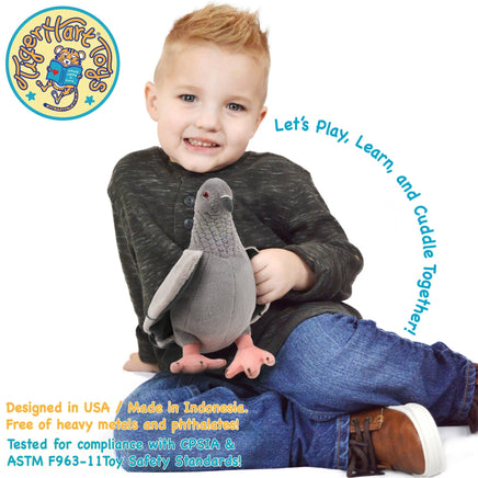 VIAHART Pepper The Pigeon 8.5 Inch Stuffed Animal Plush Bird - Guzzgoggs