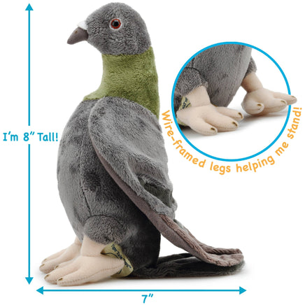 VIAHART Pepper The Pigeon 9 Inch - Guzzgoggs