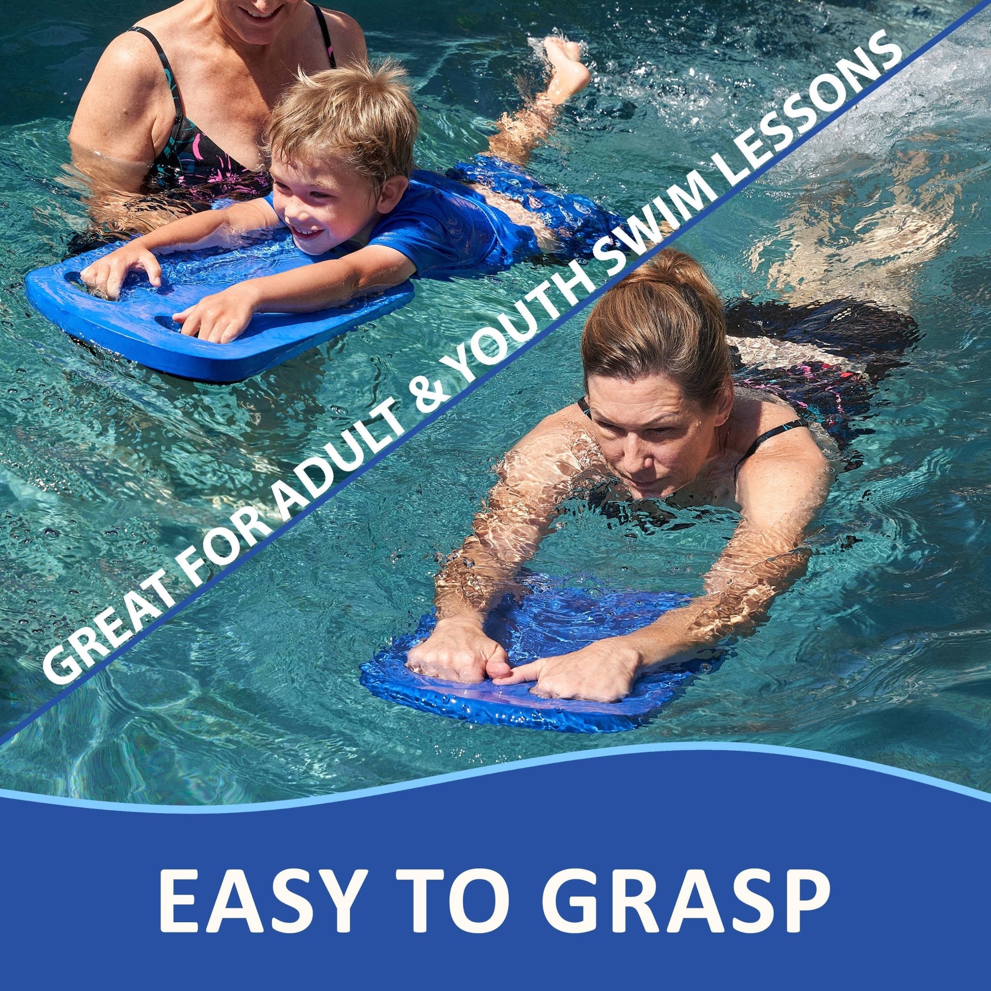 VIAHART Purple Adult Swimming Kickboard Swimboard - Guzzgoggs