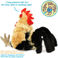 VIAHART Riley The Rooster 7 Inch Stuffed Animal Plush - Guzzgoggs