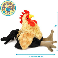 VIAHART Riley The Rooster 7 Inch Stuffed Animal Plush - Guzzgoggs