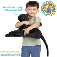 VIAHART Sid The Panther - Squeeze Me! 17 Inch Stuffed Animal Plush - Guzzgoggs