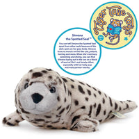 VIAHART Simona The Spotted Seal 15 Inch Stuffed Animal Plush - Guzzgoggs