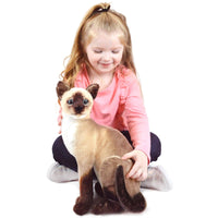 VIAHART Stefan The Siamese Cat 13 Inch Stuffed Animal Plush - Guzzgoggs
