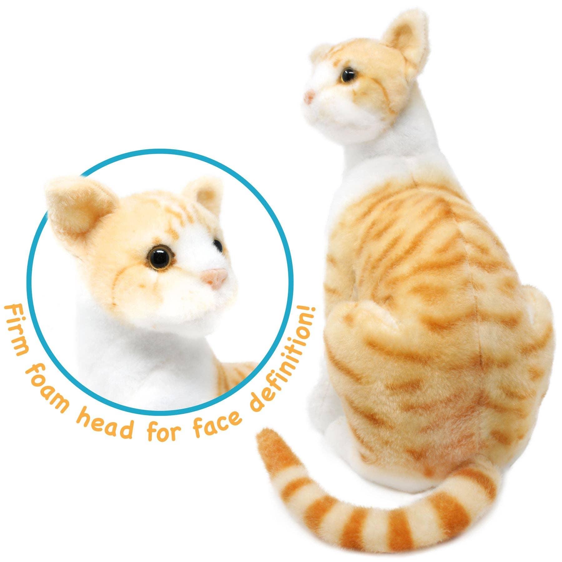 VIAHART Tobias The Orange Tabby Cat 13 Inch Stuffed Animal Plush - Guzzgoggs