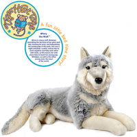 VIAHART - Winry The Wolf 26 Inch Stuffed Animal Plush - Guzzgoggs