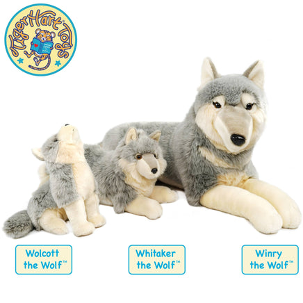 VIAHART - Winry The Wolf 26 Inch Stuffed Animal Plush - Guzzgoggs