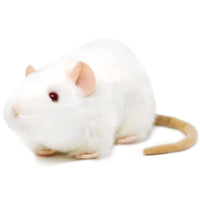 VIAHART Wylie the White Rat 7 Inch - Guzzgoggs