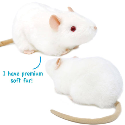 VIAHART Wylie the White Rat 7 Inch - Guzzgoggs