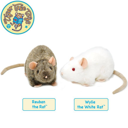 VIAHART Wylie the White Rat 7 Inch - Guzzgoggs