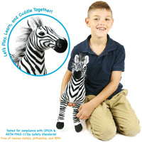 VIAHART Zebenjo The Zebra 16 Inch Stuffed Animal Plush - Guzzgoggs