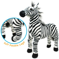 VIAHART Zebenjo The Zebra 16 Inch Stuffed Animal Plush - Guzzgoggs