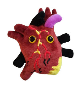 Giant Microbes Heart Disease Plush Educational Toy - Guzzgoggs
