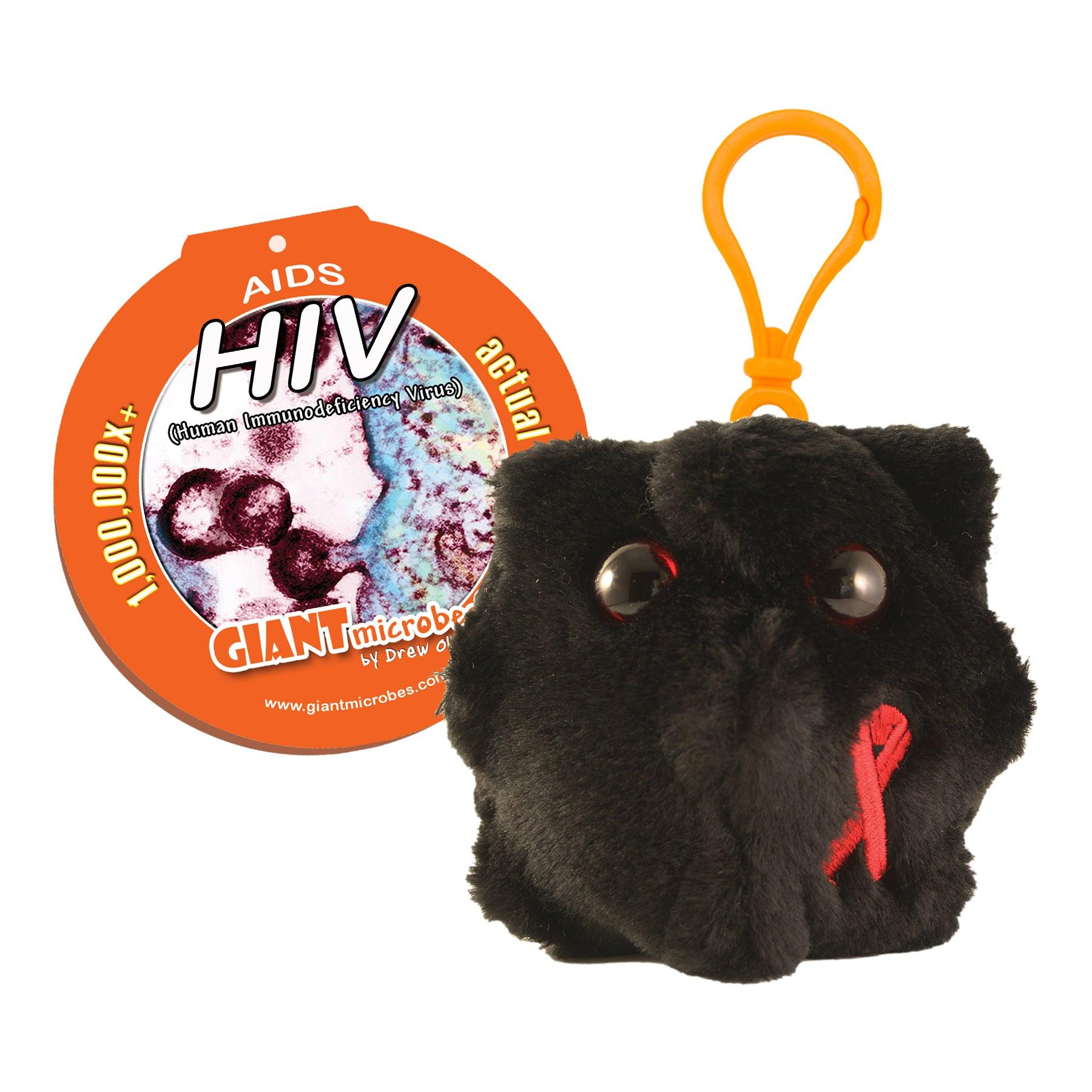 Giant Microbes HIV AIDS Keyring - Guzzgoggs
