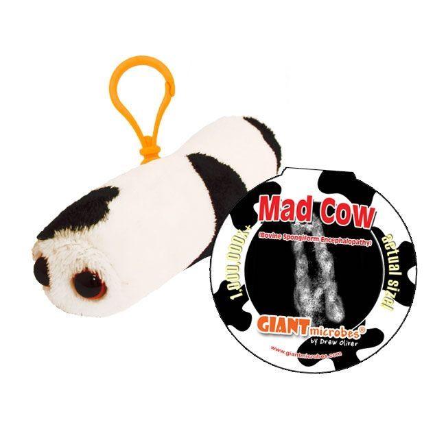 Giant Microbes Mad Cow Keyring - Guzzgoggs