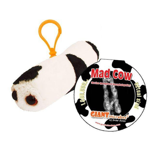 Giant Microbes Mad Cow Keyring - Guzzgoggs