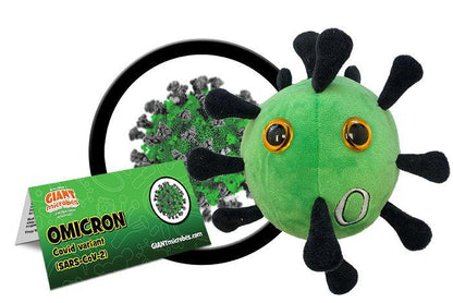 Giant Microbes Omicron (SARS CoV - 2) Plush Educational Toy - Guzzgoggs